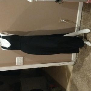 Black double slit maxi dress by Forever 21